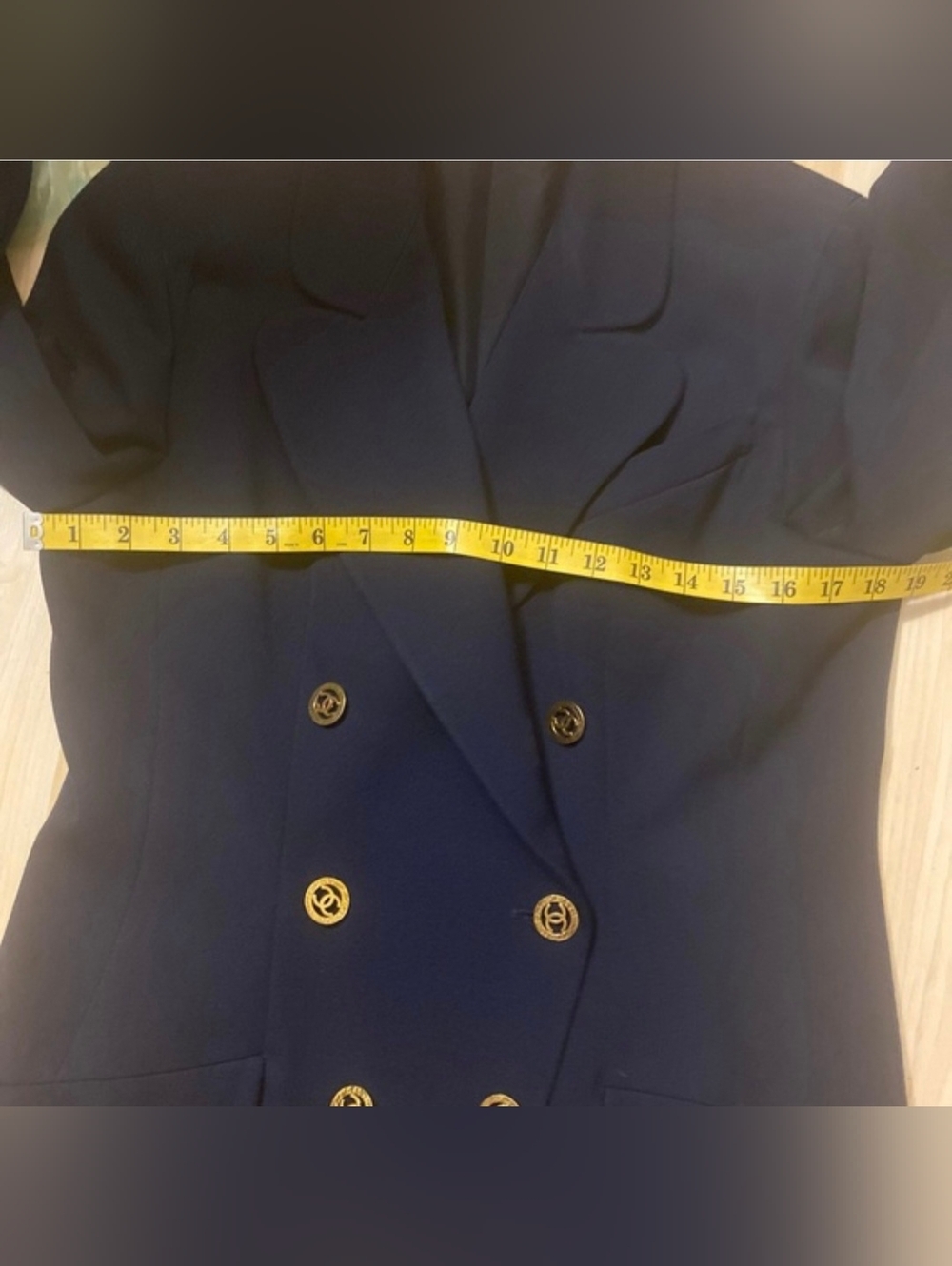 Vintage Chanel Navy Wool Blazer - Picture 16 of 16